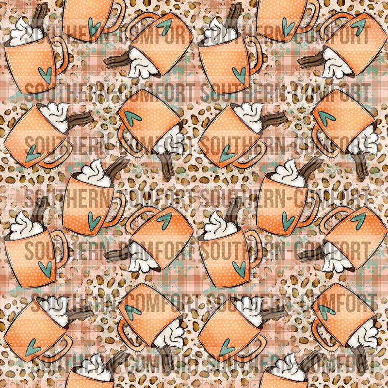 Pumpkin spice seamless