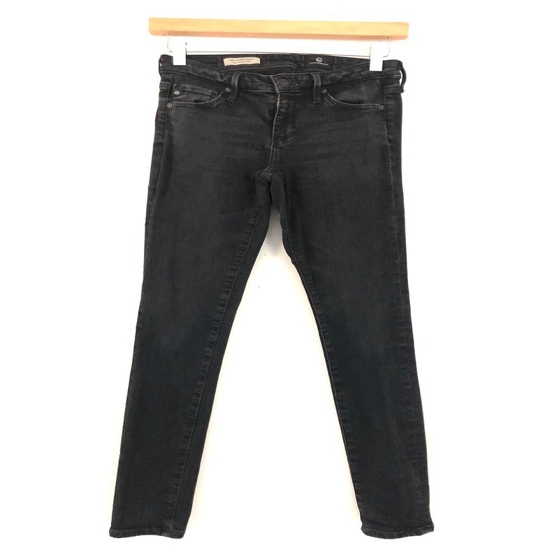AG The Legging Super Skinny Ankle Jeans in Black- Size 25R (Inseam 27)