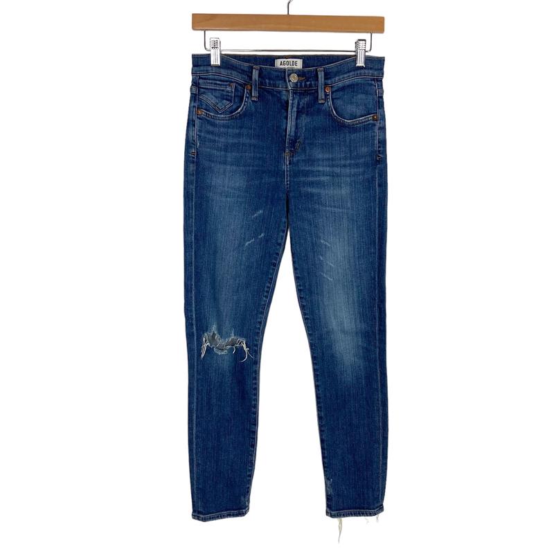 AGOLDE Distressed Raw Hem Jeans- Size 26 (Inseam 25\")