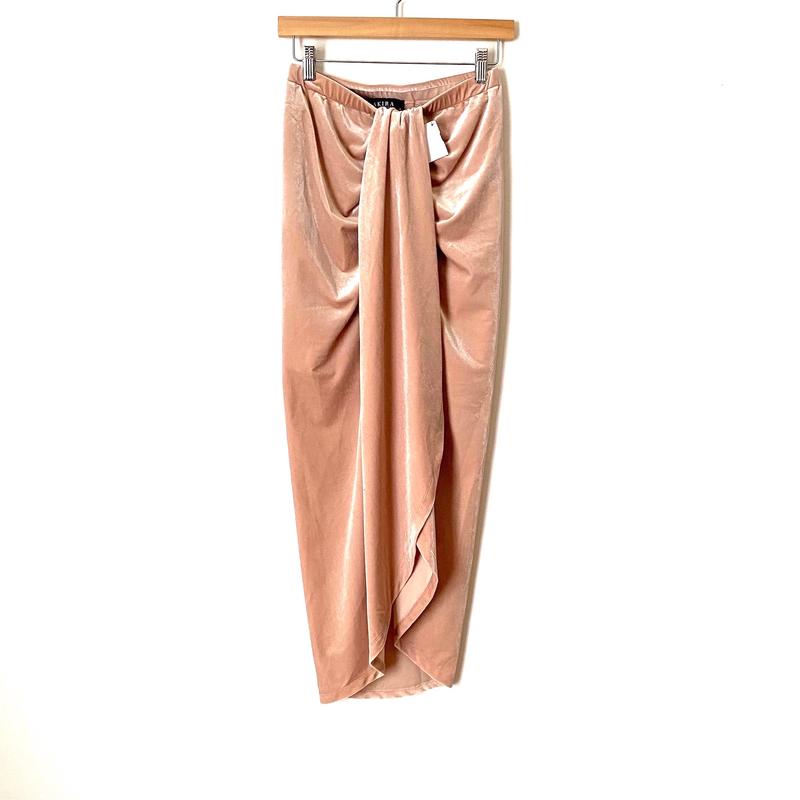 Akira Pink Velvet Midi Skirt NWT- Size M (we have matching top)