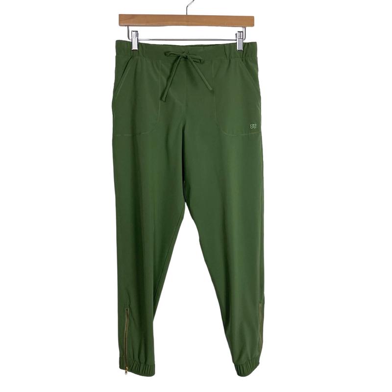 Albion Green Drawstring Zipper Hem Joggers- Size XS (Inseam 26)