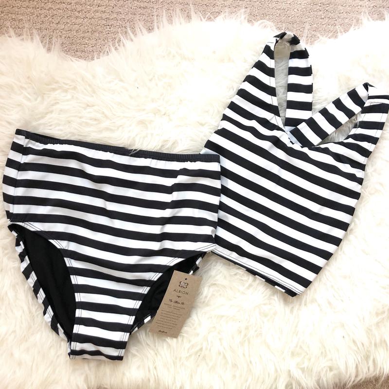 Albion Swimwear Hang Ten Game Changer Top NWT- Size S