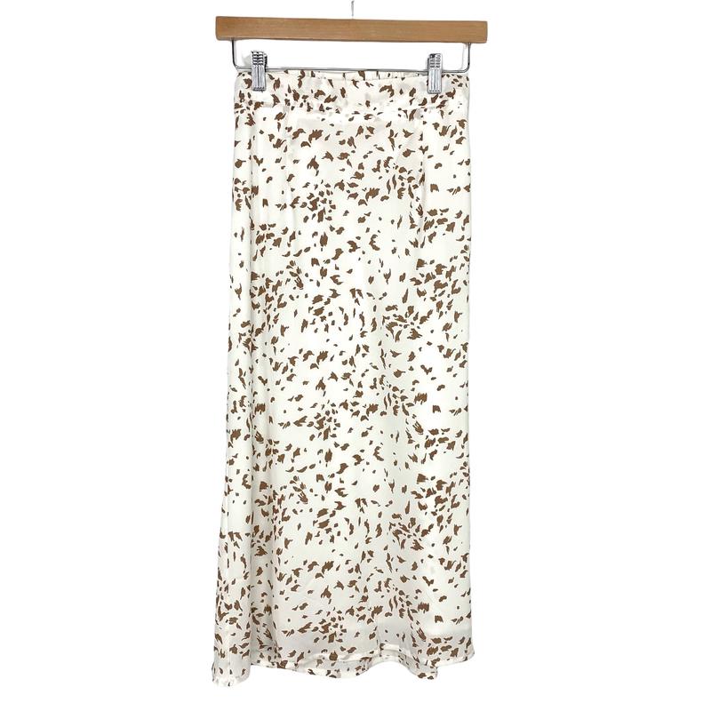 Allie Rose Animal Print Midi Skirt- Size S