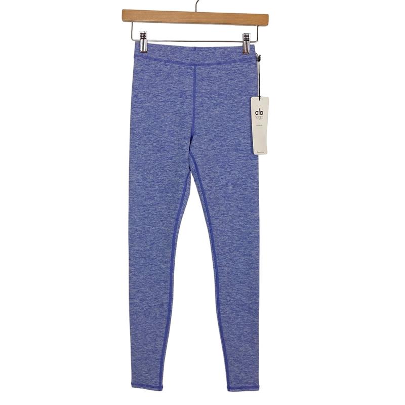 Alo Yoga Heathered Periwinkle High Waisted Alosoft Flow Leggings NWT- Size XXS (Inseam 26.5\")