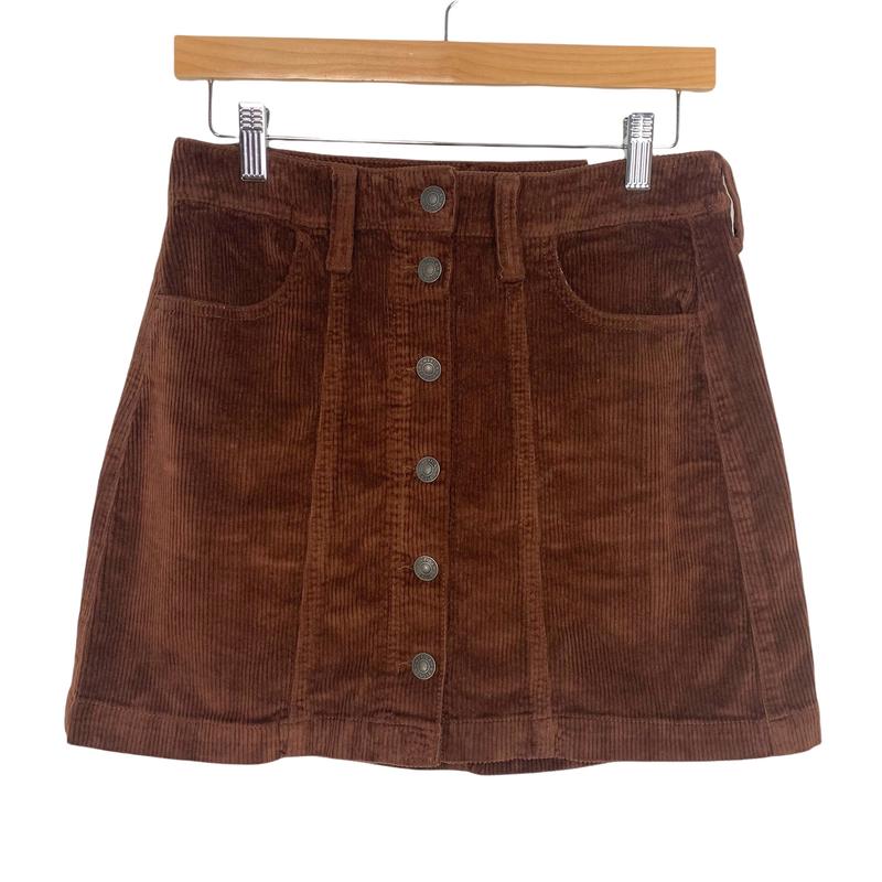 American Eagle Brown Super Hi-Rise A-Line Stretch Skirt NWT- Size 2