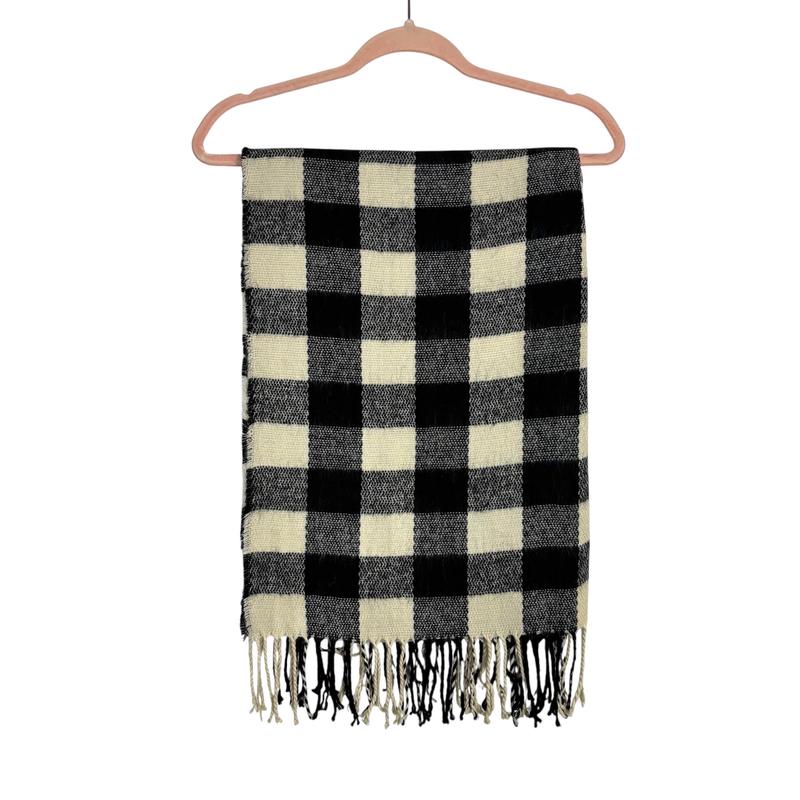 BP Black/Cream Checker Scarf
