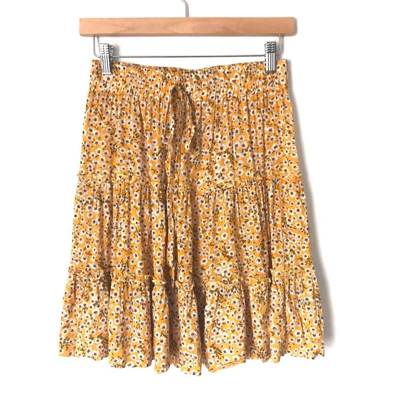 Dafalla Mustard Floral Skirt NWT- Size 2