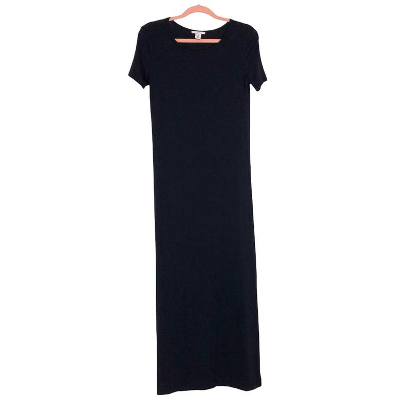 Daily Ritual Navy Relaxed-Fit Short-Sleeve Crewneck Maxi Dress- Size S (Sold Out Online!)