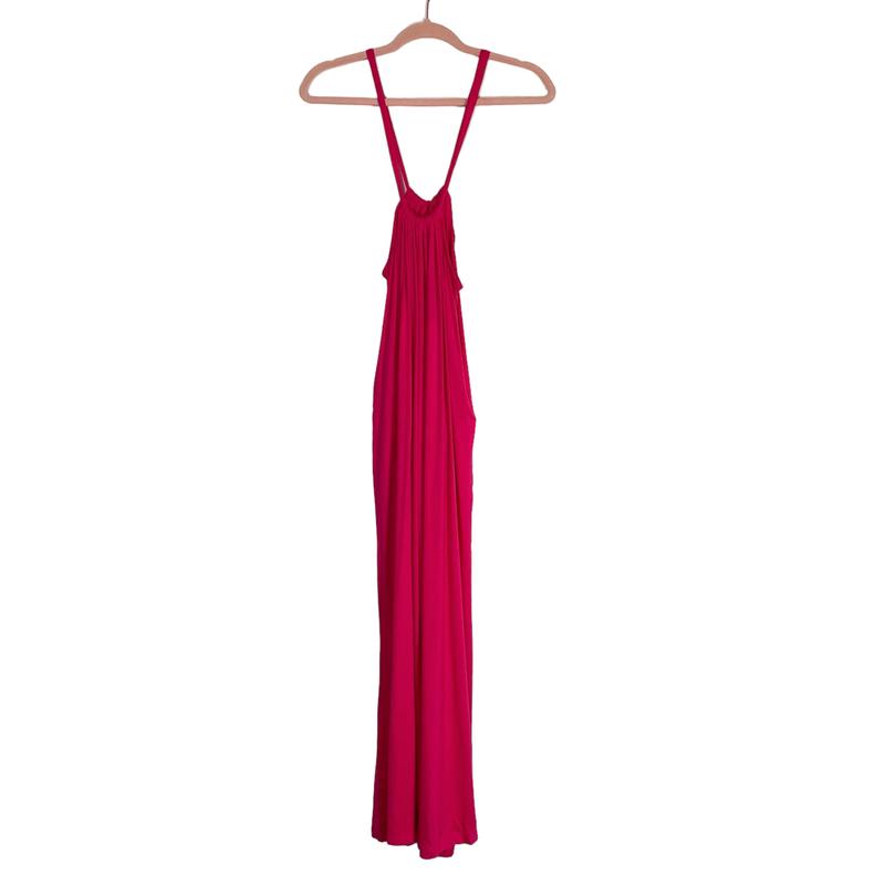 Deep Self Pink Back Tie Jumpsuit NWT- Size L