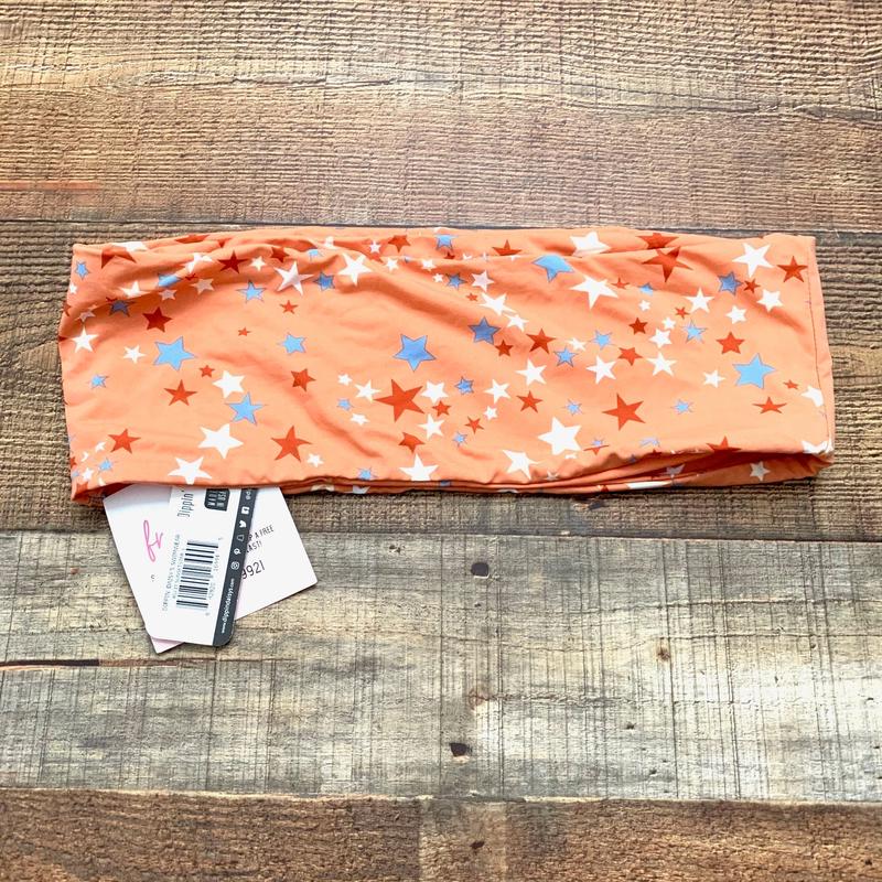 Dippin\' Daisy\'s Peach Star Bandeau Swim Top NWT- Size L