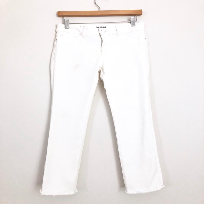 DL1961 White Mara Straight Ankle- Size 27 (Inseam 27)