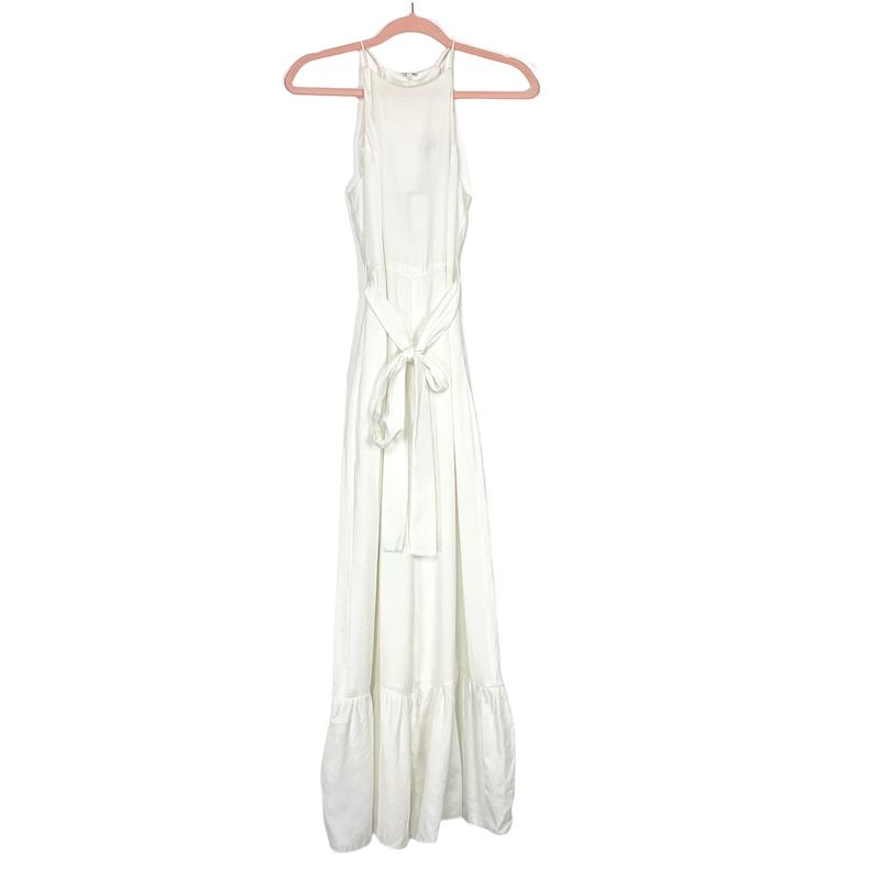 DO+BE White Belted Wide Leg Jumpsuit NWT- Size S