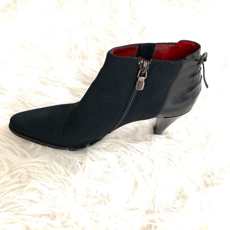Donald J Pliner Black Stretch Booties- Size 9.5