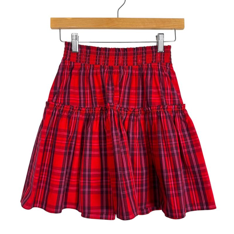 Draper James Red Plaid Skirt - Size S