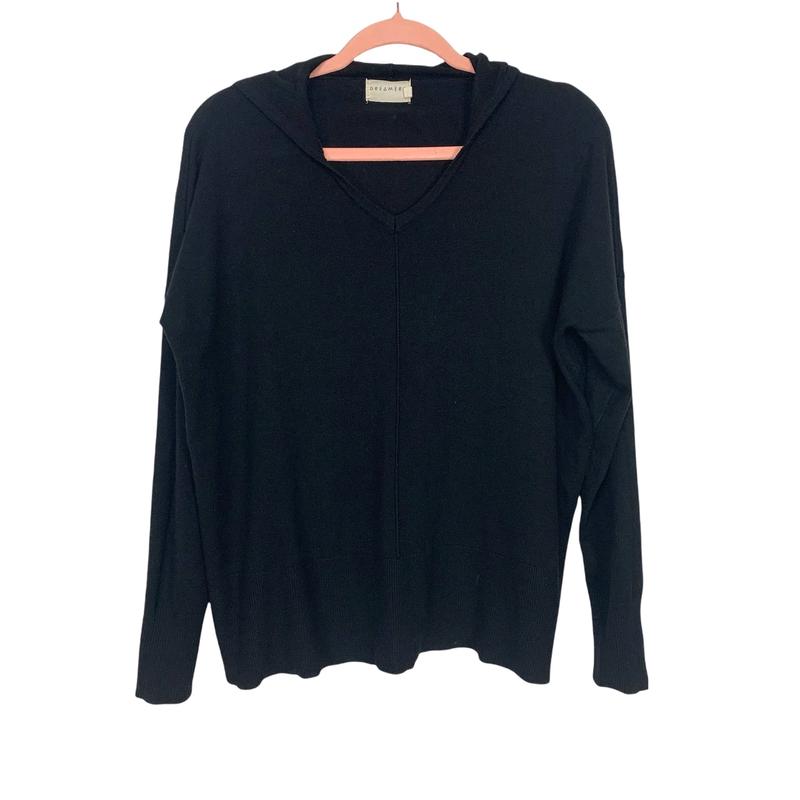 Dreamers Black Hooded Pullover- Size S/M