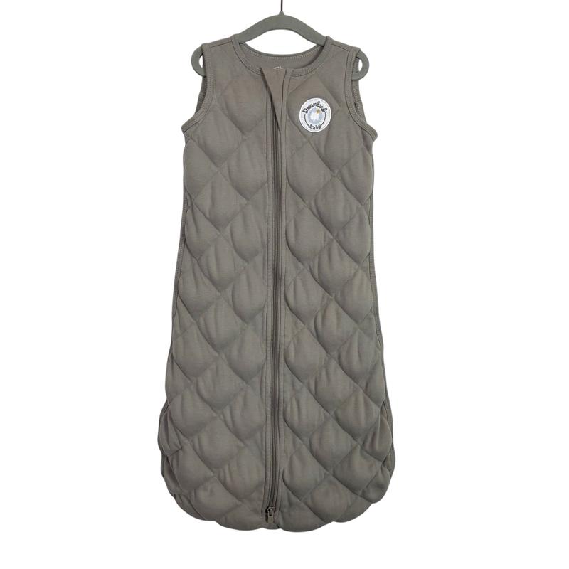Dreamland Baby Grey Quilted Weighted Sleeveless Sleep Sack- Size M (6-12M)