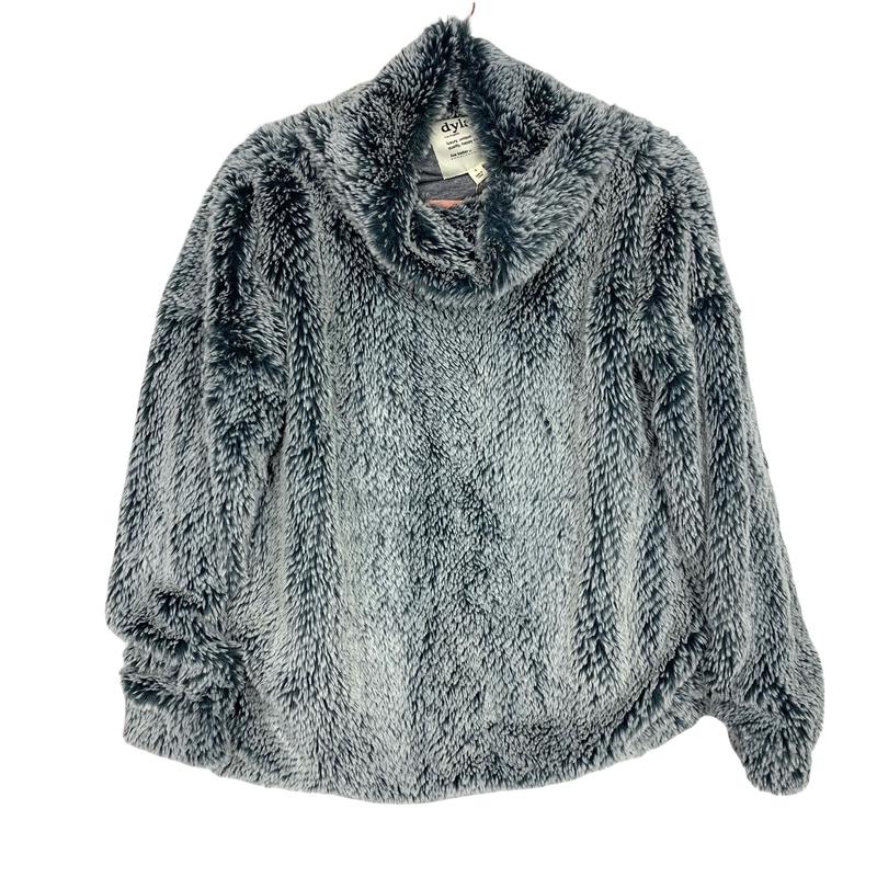 Dylan Grey Faux Fur Mock Neck Sweater NWT- Size S
