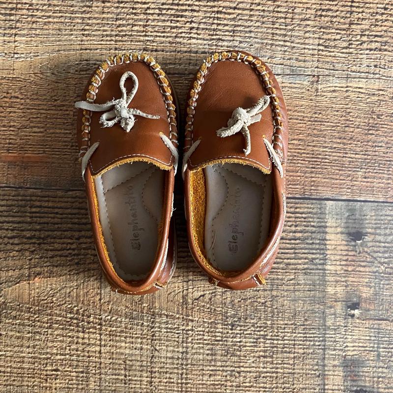 Elephantito Brown Leather Loafers- Size 7