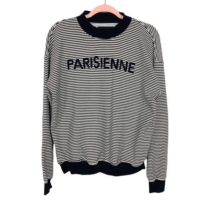 EllandEmm Striped Parisienne Sweater- Size XL