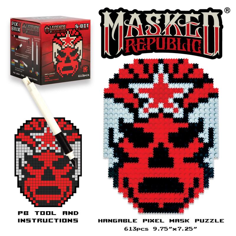 Masked Republic Mask – Luchador Pixel Puzzle Kits