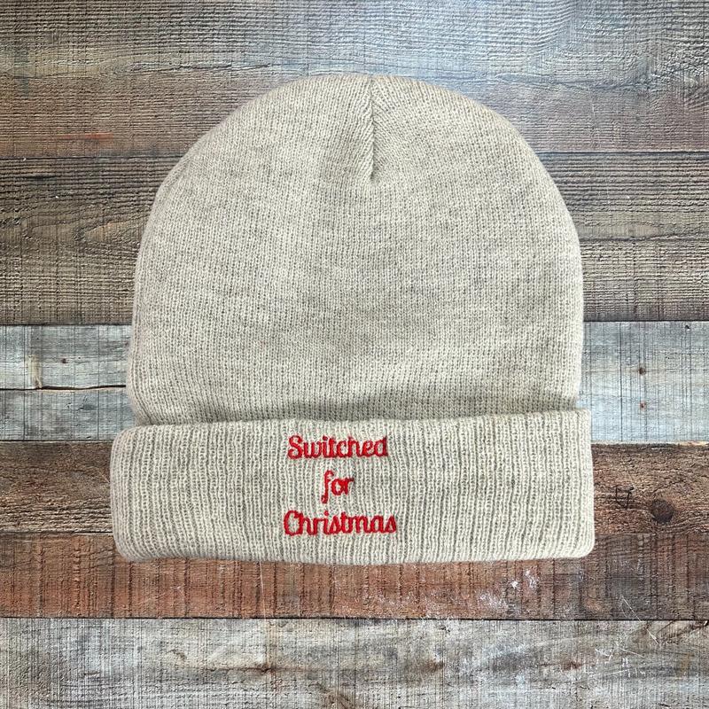 Embroidered Switched For Christmas Beanie (see notes)