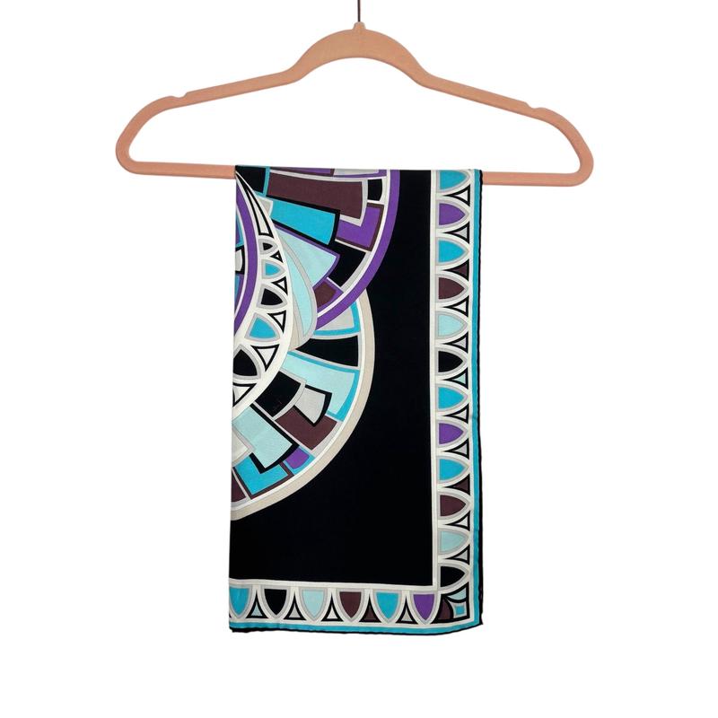 Emilio Pucci Firenze Multicolor 100% Silk Scarf