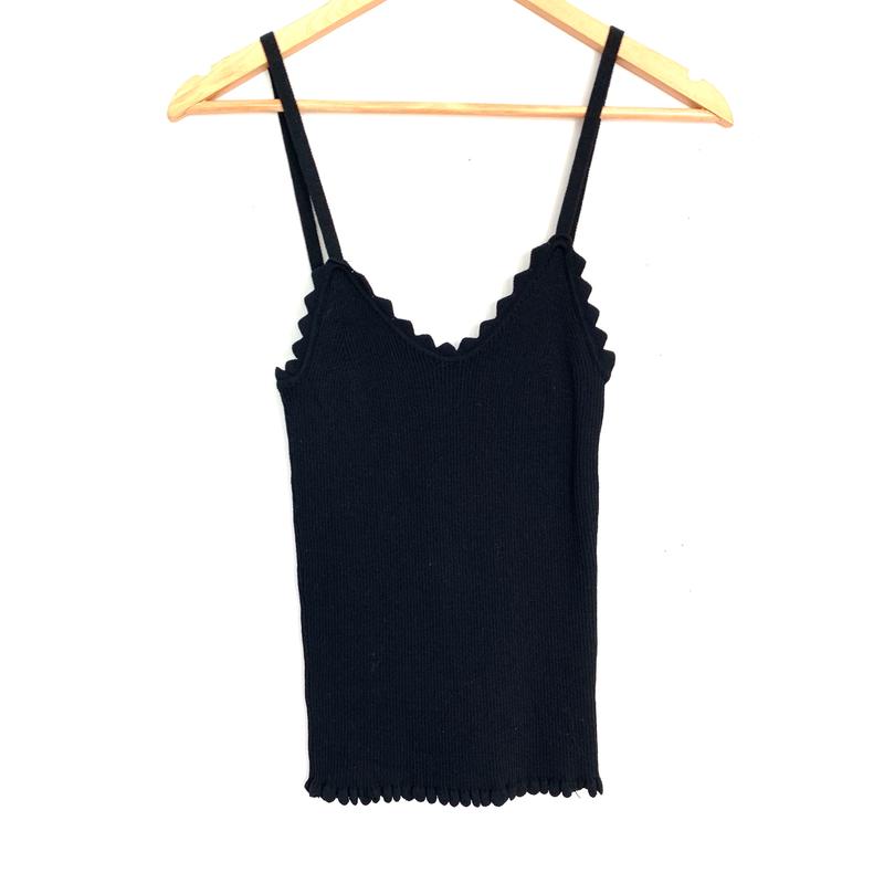 Emory Park Black Ribbed Tank NWT- Size S