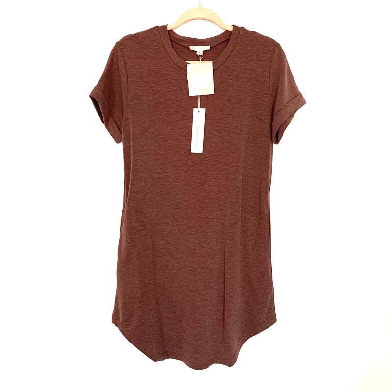 Endless Blu. Purple Round Hem Dress NWT- Size S