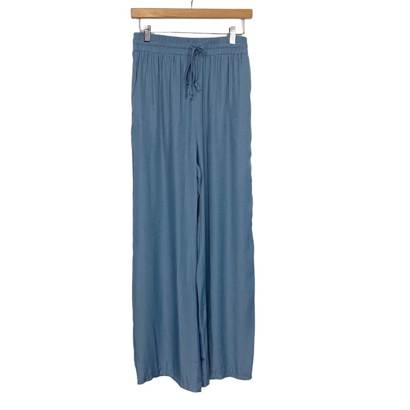 Glam Light Chambray Wide Leg Pants NWT- Size S (Inseam 28\”)