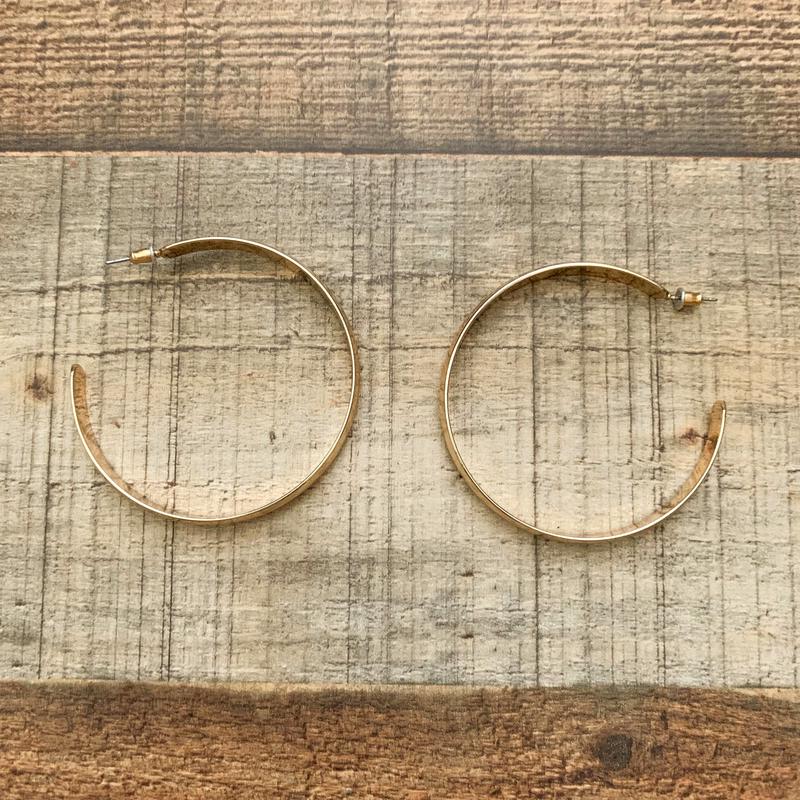 Gold Large Hoop Earrings